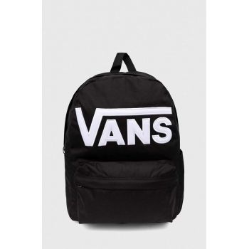 Vans rucsac culoarea negru, mare, cu imprimeu