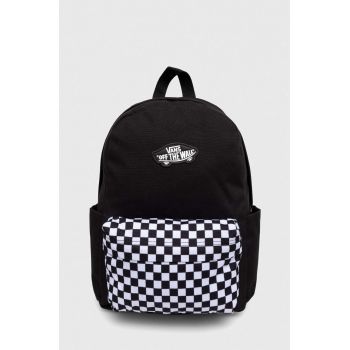 Vans rucsac OLD SKOOL GROM BACKPACK culoarea negru, mare, modelator