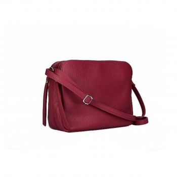 Geanta dama GT2668 Fosca, piele naturala, Bordo