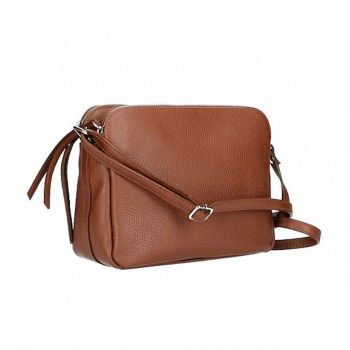 Geanta dama GT2669 Fosca, piele naturala, Cognac