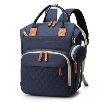 Geanta/rucsac, Quasar & Co.®, cu port USB si 14 compartimente, textil, 40 x 30 x 14 cm, bleumarin ieftina