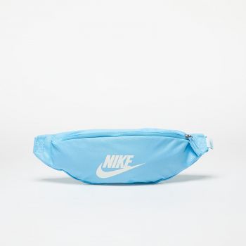 Nike Heritage Waistpack Aquarius Blue/ White la reducere