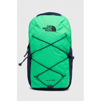 The North Face rucsac culoarea verde, mare, neted The North Face rucsac culoarea verde, mare, neted