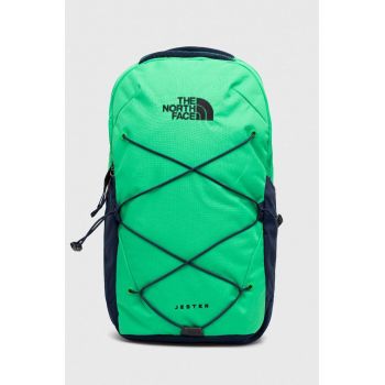 The North Face rucsac culoarea verde, mare, neted ieftin