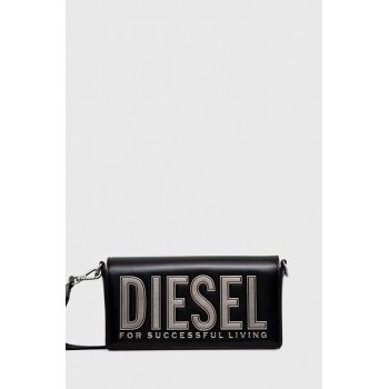 Diesel poșetă de piele culoarea negru X09775.P6183