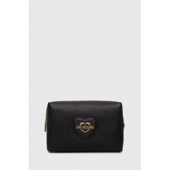 Love Moschino portfard culoarea negru de firma originala