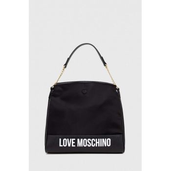 Love Moschino poseta culoarea negru ieftina