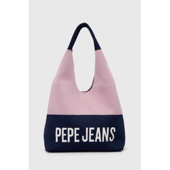 Pepe Jeans poseta culoarea albastru marin de firma originala