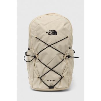The North Face rucsac femei, culoarea bej, mare, neted de firma original