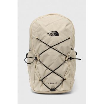 The North Face rucsac femei, culoarea bej, mare, neted