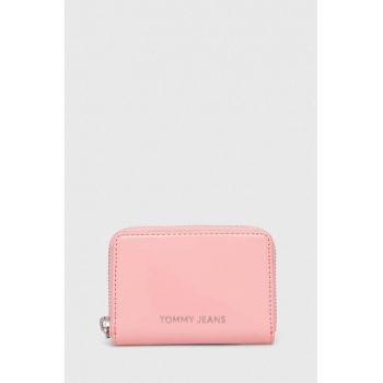 Tommy Jeans portofel femei, culoarea roz