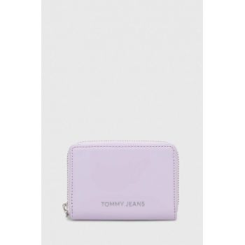 Tommy Jeans portofel femei, culoarea violet AW0AW15935