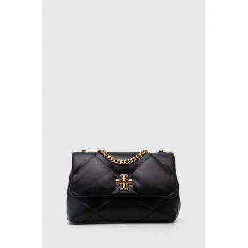 Tory Burch poseta de piele culoarea negru