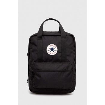 Converse rucsac culoarea negru, mare, cu imprimeu