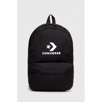 Converse rucsac culoarea negru, mare, cu imprimeu