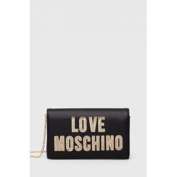 Love Moschino poseta culoarea negru de firma originala
