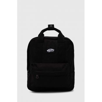 Vans rucsac culoarea negru, mic, neted