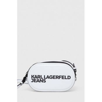 Karl Lagerfeld Jeans poseta culoarea alb