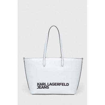 Karl Lagerfeld Jeans poseta culoarea alb de firma originala