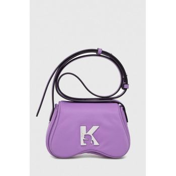 Karl Lagerfeld Jeans poseta culoarea violet ieftina