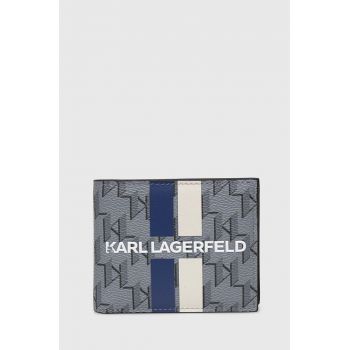 Karl Lagerfeld portofel barbati, culoarea gri