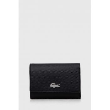 Lacoste portofel femei, culoarea negru