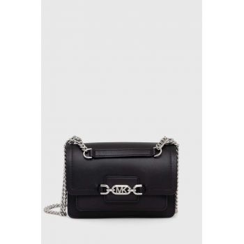 MICHAEL Michael Kors poseta de piele culoarea negru