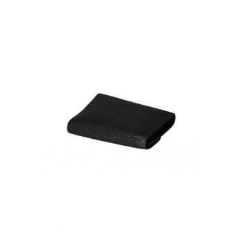 Portofel de piele cu clapa 25575 - Negru