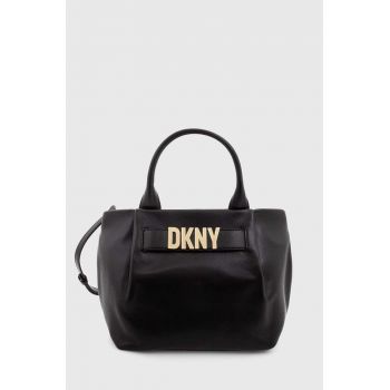 Dkny poseta de piele culoarea negru