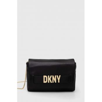 Dkny poseta de piele culoarea negru de firma originala