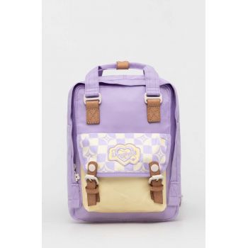 Doughnut rucsac Macaroon Mini Kaleido femei, culoarea violet, mare, modelator, D124KD-000194 ieftin