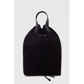 Emporio Armani geanta de bumbac culoarea negru