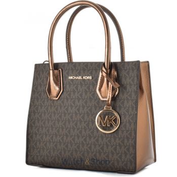 Geanta Michael&nbsp;Kors Mercer 35H3GM9M2B-MOCHA, 22 x 21 x 10, Maro
