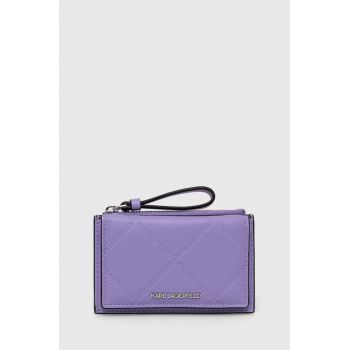 Karl Lagerfeld portofel femei, culoarea violet