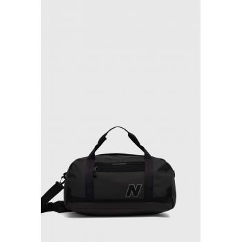New Balance geanta culoarea negru, LAB23107BKK de firma originala