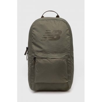 New Balance rucsac culoarea verde, mare, cu imprimeu, LAB23097DEK ieftin