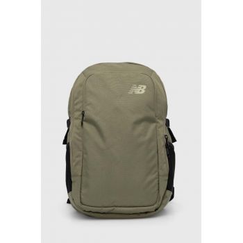 New Balance rucsac culoarea verde, mare, neted, LAB23091DEK ieftin