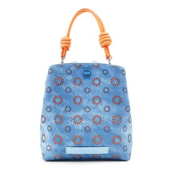 Rucsac de piele ecologica cu detalii perforate