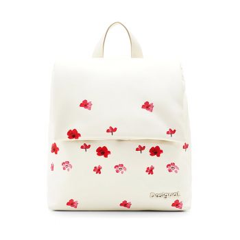 Rucsac de piele ecologica cu imprimeu floral ieftin