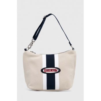 Tommy Jeans poșetă culoarea bej AW0AW15944