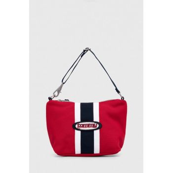 Tommy Jeans poșetă culoarea roșu AW0AW15944