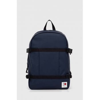 Tommy Jeans rucsac barbati, culoarea negru, mare, neted