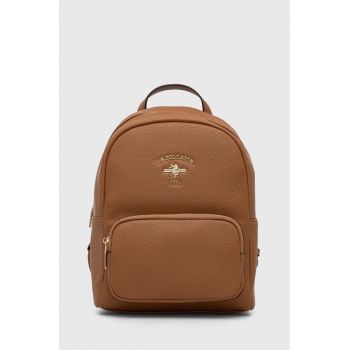 U.S. Polo Assn. rucsac femei, culoarea maro, mic, neted ieftin