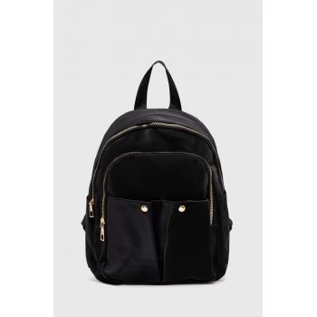 Answear Lab rucsac femei, culoarea negru, mic, neted