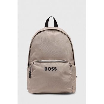 BOSS rucsac barbati, culoarea negru, mare, cu imprimeu