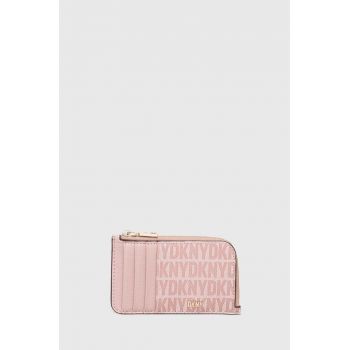Dkny portofel femei, culoarea roz, R4112C94