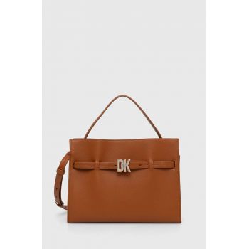 Dkny poseta de piele culoarea maro, R413KB93 de firma originala