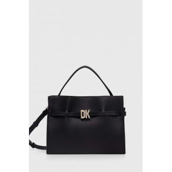 Dkny poseta de piele culoarea negru, R413KB93 de firma originala