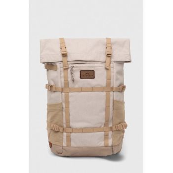 Doughnut rucsac Paratrooper Happy Camper culoarea bej, mare, neted, D374HA-0009