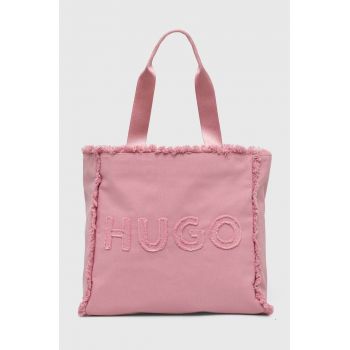 HUGO poșetă culoarea roz, 50516662 de firma originala